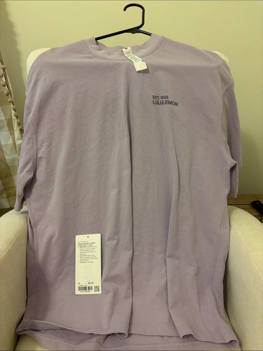 lululemon athletica Lavender Short Sleeve Tee